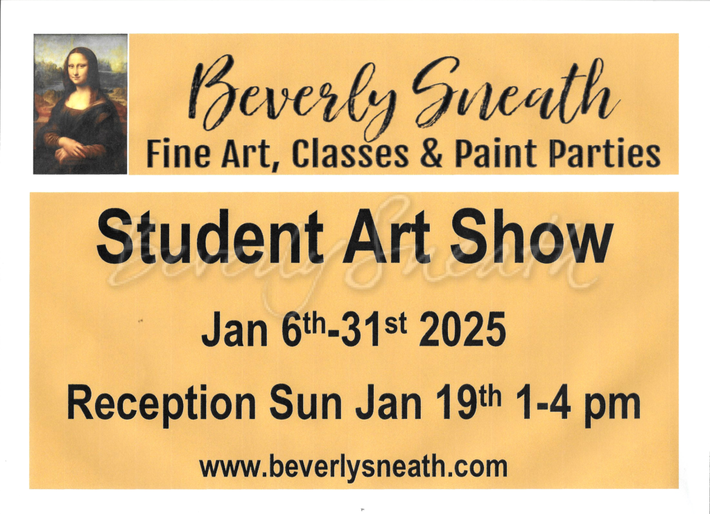 student art show poster jan 2025